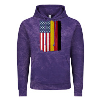 Cloud Purple united states with germany flag mix us and german country flags Vintage Hoodie - linhVisuals