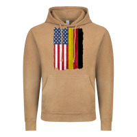 Vintage Camel united states with germany flag mix us and german country flags Vintage Hoodie - linhVisuals