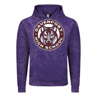 Cloud Purple davenport high school, davenport Vintage Hoodie - linhVisuals