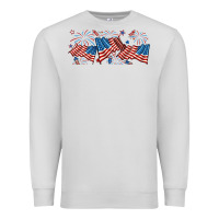 Dove Grey fourth of july american flag Premium Sweatshirt - RanaPortraitStore