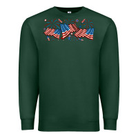 Fourth Of July American Flag Premium Sweatshirt | Teevron