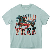 Arona Wild and free 4th of july Heavy Core Tee - CowGirlArtShop