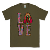Army Green love lady of guadalupe Classic Tee - Jasminsmagicworld