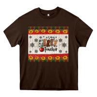 Chocolate Brown very merry teacher Heavy Core Tee - Jasminsmagicworld