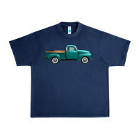 Navy western truck side view Urban Heavy Tee - FaDigitalArtStudio
