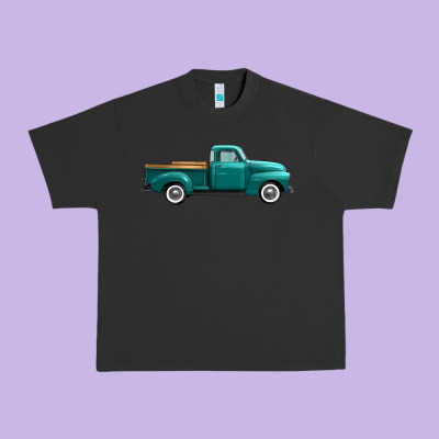 Western Truck Side View Urban Heavy Tee Designed By Fadigitalartstudio