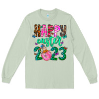 Matcha Happy Easter Long Sleeve Tee - CowhideDigitalArt