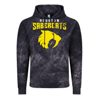 Cloud Black houston sabercats Vintage Hoodie - linhVisuals