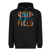 Black my heart is on that field football Heavyweight Hoodie - RanaPortraitStore