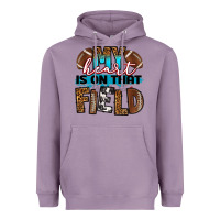 Lavender my heart is on that field football Heavyweight Hoodie - RanaPortraitStore