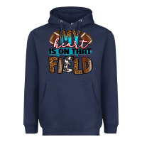 Navy my heart is on that field football Heavyweight Hoodie - RanaPortraitStore
