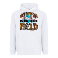 White my heart is on that field football Heavyweight Hoodie - RanaPortraitStore