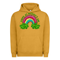 Pigment Peanut Butter Happy St. Patrick's Day Rainbow And Shamrock Urban Hoodie - RanaPortraitStore