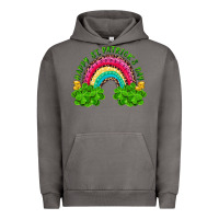 Pigment Tornado Happy St. Patrick's Day Rainbow And Shamrock Urban Hoodie - RanaPortraitStore