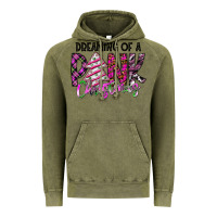 Vintage Olive Dreaming Of A Pink Christmas Vintage Hoodie - CowhideDigitalArt