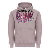 Vintage Zinc Dreaming Of A Pink Christmas Vintage Hoodie - CowhideDigitalArt