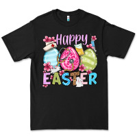 Black Happy Easter eggs Premium Tee - OliviaCreatesArt