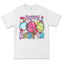 White Happy Easter eggs Premium Tee - OliviaCreatesArt