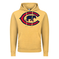 Vintage Mustard The Cubbies Baseball Vintage Hoodie - linhVisuals