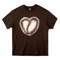 Baseball Ball Heart Heavy Core Tee | Teevron