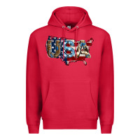 Cardinal usa american flag background Premium Hoodie - Jasminsmagicworld
