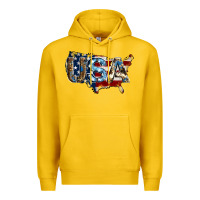 Lemon usa american flag background Premium Hoodie - Jasminsmagicworld