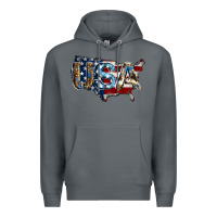 Rock usa american flag background Premium Hoodie - Jasminsmagicworld