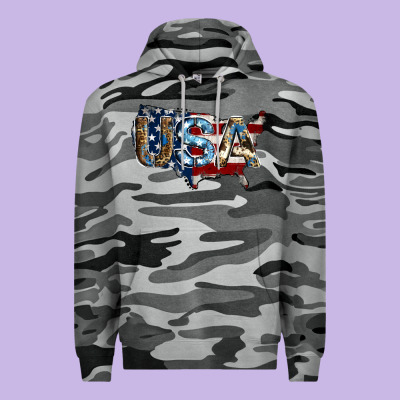 Usa American Flag Background Premium Hoodie Designed By Jasminsmagicworld