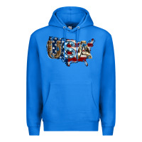 True Royal usa american flag background Premium Hoodie - Jasminsmagicworld