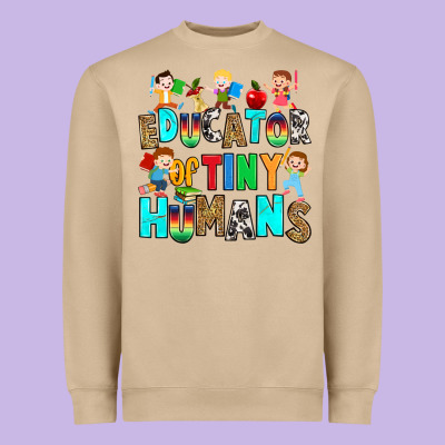 Educator Of Tiny Humans Heavyweight Sweatshirt Designed By Ranaportraitstore