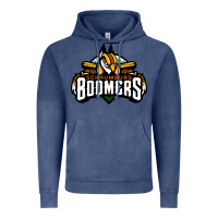 Vintage Denim Schaumburg Boomers Vintage Hoodie - linhVisuals