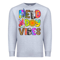 Heather Grey field day vibes Premium Sweatshirt - RanaPortraitStore