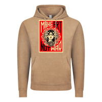 Vintage Coffee make art no war Vintage Hoodie - linhVisuals
