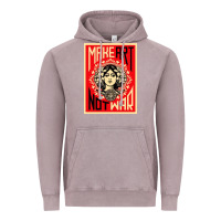 Vintage Zinc make art no war Vintage Hoodie - linhVisuals