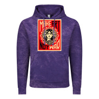 Cloud Purple make art no war Vintage Hoodie - linhVisuals