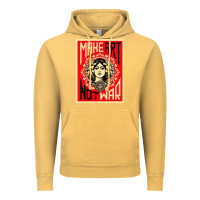 Vintage Mustard make art no war Vintage Hoodie - linhVisuals