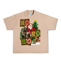 Burro Christmas Trex Ho Ho Ho Santa Urban Heavy Tee - FaDigitalArtStudio