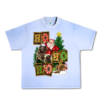 Grape Ice Christmas Trex Ho Ho Ho Santa Urban Heavy Tee - FaDigitalArtStudio