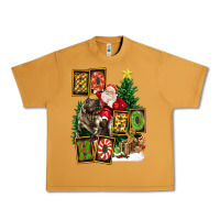 Peanut Butter Christmas Trex Ho Ho Ho Santa Urban Heavy Tee - FaDigitalArtStudio