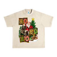 Sandshell Christmas Trex Ho Ho Ho Santa Urban Heavy Tee - FaDigitalArtStudio