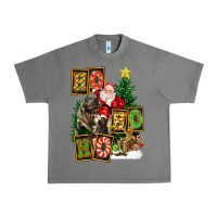 Tornado Christmas Trex Ho Ho Ho Santa Urban Heavy Tee - FaDigitalArtStudio