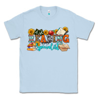 Dusty Blue reading specialist olivia Classic Tee - OliviaCreatesArt