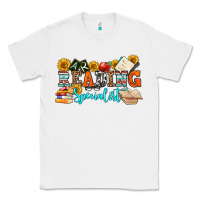 White reading specialist olivia Classic Tee - OliviaCreatesArt