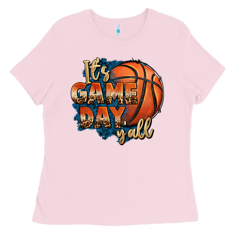 It's Game Day Y'all Basketball Ladies Tee by FaDigitalArtStudio | Teevron