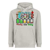 Moon Dust battery life of a teacher monday friday Heavyweight Hoodie - RanaPortraitStore