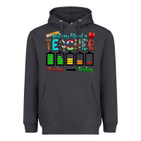 Smoke battery life of a teacher monday friday Heavyweight Hoodie - RanaPortraitStore