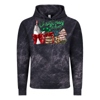 Cloud Black Christmas Vibes Vintage Hoodie - CowhideDigitalArt