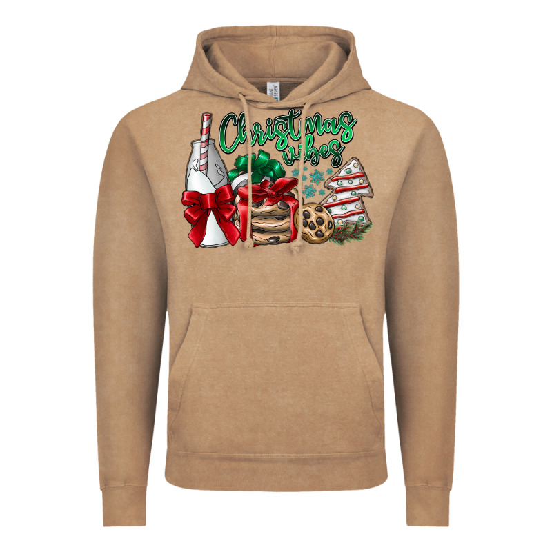 Christmas Vibes Vintage Hoodie by CowhideDigitalArt | Teevron