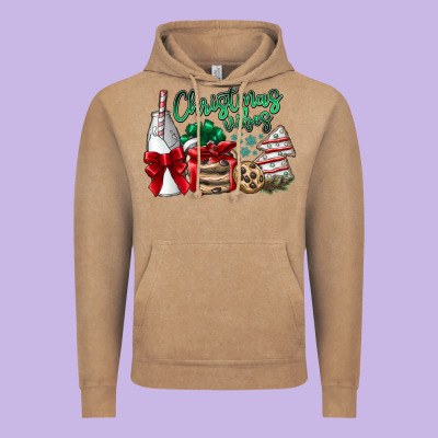 Christmas Vibes Vintage Hoodie Designed By Cowhidedigitalart