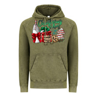 Vintage Olive Christmas Vibes Vintage Hoodie - CowhideDigitalArt